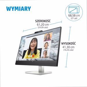 HP E-Series E27m G4 QHD USB-C konferencinis monitorius