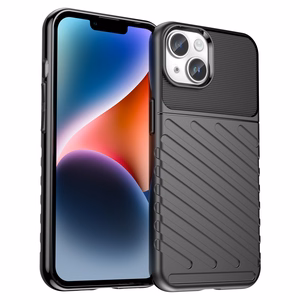 Thunder Case iPhone 14 Plus dėklas telefonui su apsauga - juodos spalvos