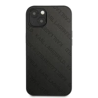 Karl Lagerfeld KLHCP13SPTLK iPhone 13 mini 5,4 "juodas kietas dėklas Perforuotas Allover