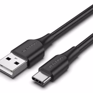 Laidas USB-C į USB 2.0 0.25m juodas Vention