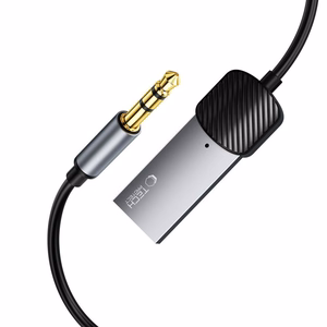 Tech-Protect UltraBoost garso adapteris mini jack 3.5mm (vyras) / Bluetooth - pilkas