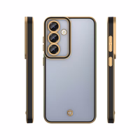 Silky Gold dėklas telefonui Oppo Reno 13F 5G (Global) / 13FS 5G juodas