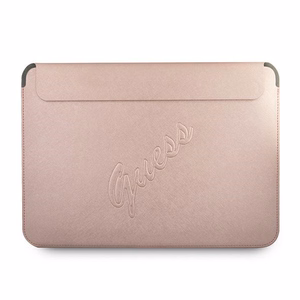 Guess Saffiano Script viršelis 13" nešiojamam kompiuteriui - rožinis