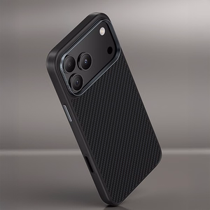 Benks Magnetic Armor Pro 600D kevlaro dėklas su metaliniu rėmeliu (C.K.FL.AP.BK.BA72), skirtas iPhone 18 Pro / 17 Pro, juodas