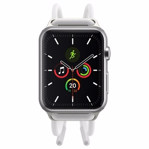 Dirželis Baseus Lets go skirtas Apple Watch Series 42 / 44mm baltas/rožinis