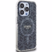 Guess IML GCube Magnetinis dėklas iPhone 15 Pro - juodas