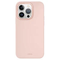 Uniq Lino Hue Magnetinis įkrovimo dėklas telefonui iPhone 15 Pro - rožinė