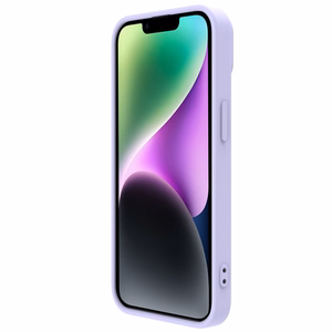 Nillkin CamShield Silky Silikoninis dėklas iPhone 14 Plus dėklas su kameros apsauga violetinis