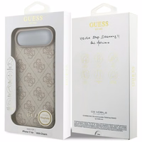 Guess 4G Charms Collection Magnetinis dėklas telefonui iPhone Air - rožinė