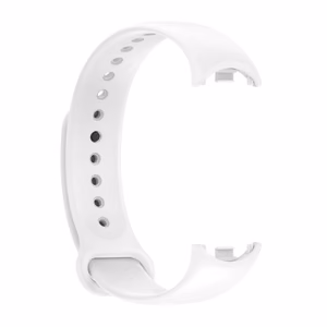 SILIKONINIS DIRŽELIS MI BAND 8/M8 (2). BALTAS