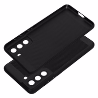 BREEZY dėklas telefonui SAMSUNG S21 FE juodas