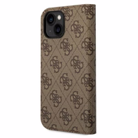 Guess GUBKP14SHG4SHW iPhone 14 6.1 "ruda / ruda knyga 4G Vintage Gold Logo