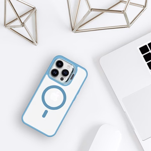 Tel Protect Magnetinis dėklas telefonui su stovu Iphone 15 Plus mėlyna