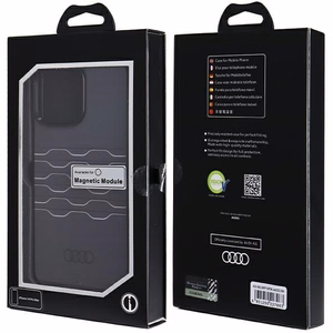 Audi IML Magnetinis dėklas telefonui iPhone 14 Pro Max - juodas