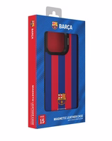 FC Barcelona Case iPhone 15 Pro Max Magnetinis dėklas MagSafe OCFCBMCIP15PMBG BG