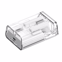 TWS Joyroom JR-TC1 IceLens Series belaidės ausinės su LED lemputėmis - baltos