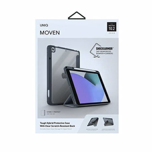 Uniq Moven dėklas planšetiniam kompiuteriui iPad 10.2" (2021/2020/2019) pilkas