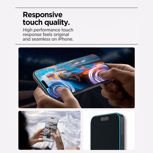 Spigen Glas.tR AlignMaster Slim 3 grūdintų apsauginių ekrano stiklų rinkinys, skirtas iPhone 17