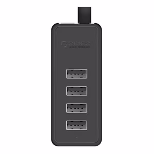 Orico W5P-100 USB į 4x USB 2.0 Hub adapteris (juodas)