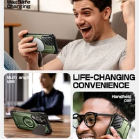 Supcase UB XT magnetinis dėklas telefonui Samsung Galaxy S25 Ultra - alyvinis