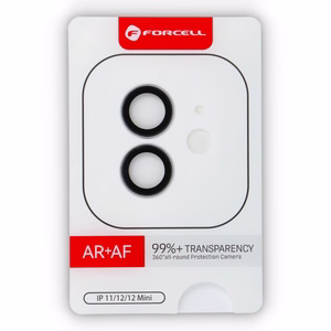 Forcell aukščiausios kokybės kameros objektyvo grūdintas stiklas - iPhone 12 / 12 Mini sidabrinis