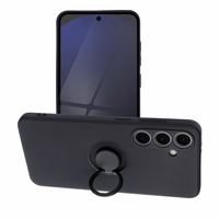 Silikoninis RING dėklas telefonui SAMSUNG S24 FE juodas