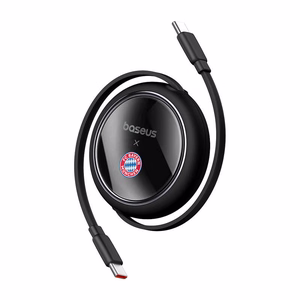 "Baseus" USB-C į USB-C 100 W įkrovimo kabelis (juodas) "Bayern Edition