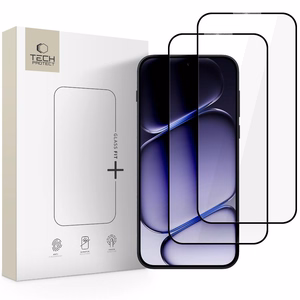 Tech-Protect Glass Fit+ 2 grūdintų stiklų rinkinys, skirtas OnePlus Nord 6 – juodas