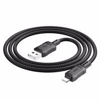 Kabelis USB A į Lightning Hoco 2,4A 1 m X94 juodas