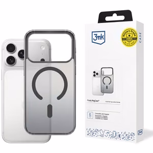 Dėklas 3mk Frosty MagCase Apple iPhone 17 Pro Max juodas