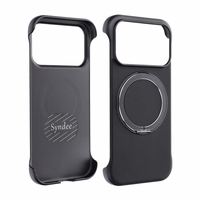 Dėklas EDGE FREE suderinamas su MagSafe skirtas IPHONE 17 juodas