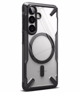 Ringke Fusion X Magnetic MagSafe Dėklas for Samsung Galaxy S26 - Clear juodas