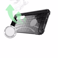 Hibridinis šarvuotas dėklas Samsung Galaxy S24 FE šarvuotas hibridinis dėklas - juodas