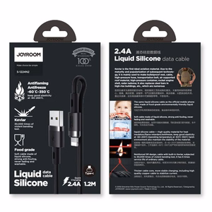 Joyroom Liquid Silicone Data Cable N2 USB-A / Lightning 2.4A 1.2m - чёрный