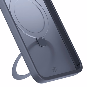 3mk Smoke Dėklas telefonui Mag&Stand Apple iPhone 16E - juodas