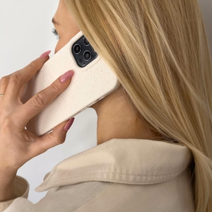Dėklas telefonui Eco Case iPhone 14 Plus silikoninis biodegraduojantis dėklas - geltonas