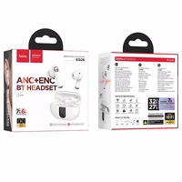 HOCO belaidės ausinės bluetooth TWS ANC ENC EQ26 baltos
