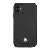 BMW odinis perforuotas dėklas iPhone 11 / Xr - juodas