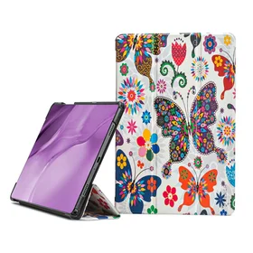 Dėklas Reach Smart Leather Samsung X200/X205 Tab A8 10.5 2021 butterfly
