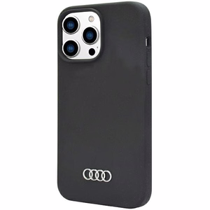 Audi silikoninis dėklas telefonui iPhone 14 Pro Max 6.7" juodas/juodas kietas dėklas AU-LSRIP14PM-Q3/D1-BK