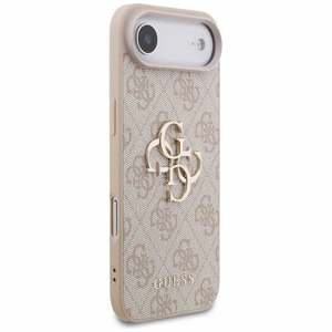 Guess 4G Didelio logotipo dėklas telefonui iPhone 17 Air - rožinis