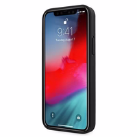 Ferrari FEHQUHCP12LBK iPhone 12 Pro Max 6.7" juodas/juodas kietas dėklas Off Track Quilted