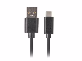 Lanberg CA-USBO-20CU-0010-BK kabel USB 1 m USB 2.0 USB A USB C Juoda