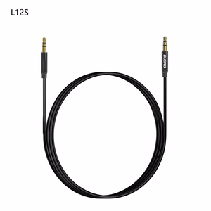 Dudao L12S AUX kabelis mini lizdas 3.5mm 1m 3 kontaktų stereo - juodas