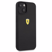 Ferrari FESSIHCP13SBK iPhone 13 mini 5.4" juodas/juodas kietas dėklas silikoninis