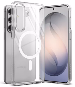 Ringke Fusion Magnetic MagSafe Dėklas for Samsung Galaxy S26+ - skaidrus