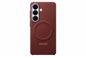 KS942SR Carbon Magnet dėklas Samsung Galaxy S26, koralų raudona