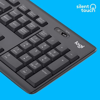 Logitech 920-009800 klaviatūra Pelė įskaityta Biuras Radijo dažnio belaidė QWERTY JAV tarptautinė versija Grafitas