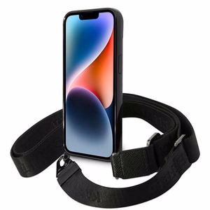 Karl Lagerfeld KLHCP14SSTSTP iPhone 14 6.1 "kietas dėklas rožinis / rožinis Spalvotos Juostelės Dirželis