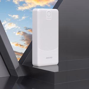 Dudao K10Pro išorinė baterija 2.4A 20000mAh 2 x USB-A - baltas